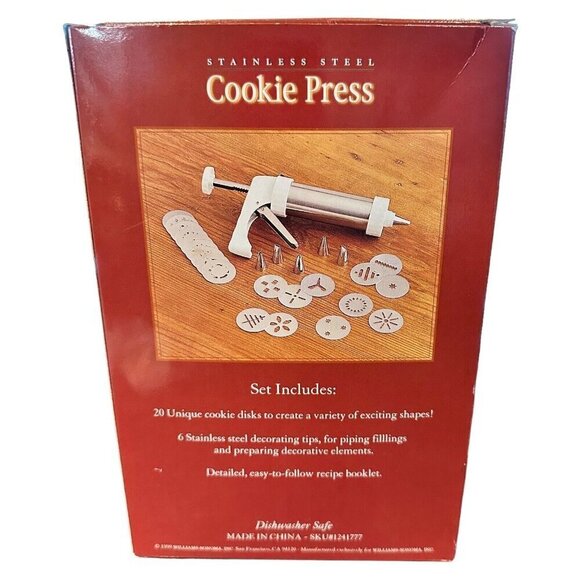 Vintage Kuhn Rikon Cookie Press Switzerland Professional Decorating Set Recipes - Picture 13 of 16